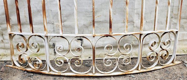 Ornate Curved Wrought Iron Gate Panel 44" Tall x 60" Wide GA9535