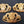Load image into Gallery viewer, Architectural Salvage Brass Daisy &amp; Tulip Design Drawer Pull Handles Set of 3
