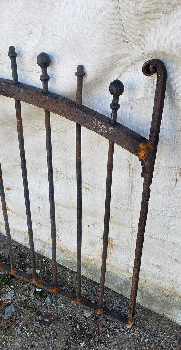 Arch Top Wrought Iron Yard or Garden Gate 36 1/2" Wide by 30" Tall GA9593