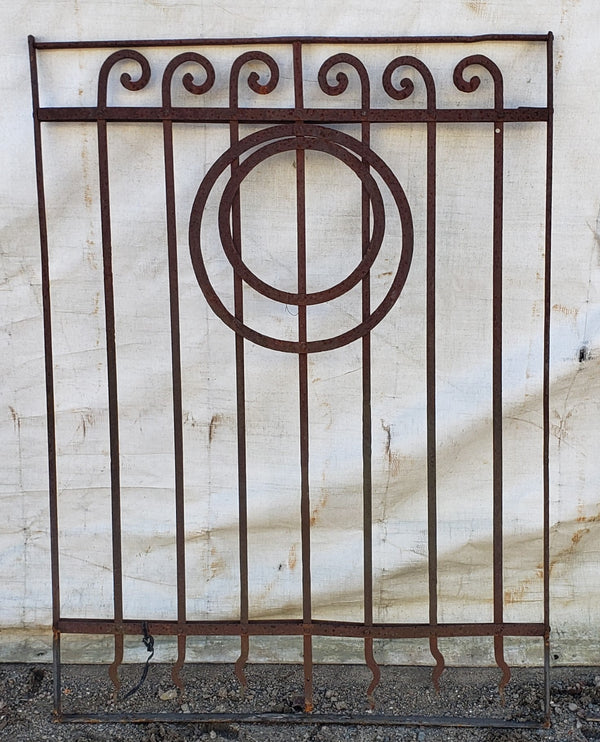 Geometric Style Wrought Iron Gate 32"  Wide by 43 1/4" Tall GA9601