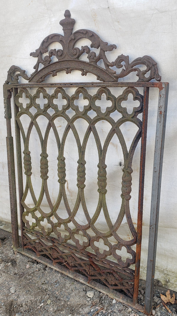Ornate Cast & Wrought Iron Gate 33 1/2"  Wide by 46 1/2" Tall GA9603