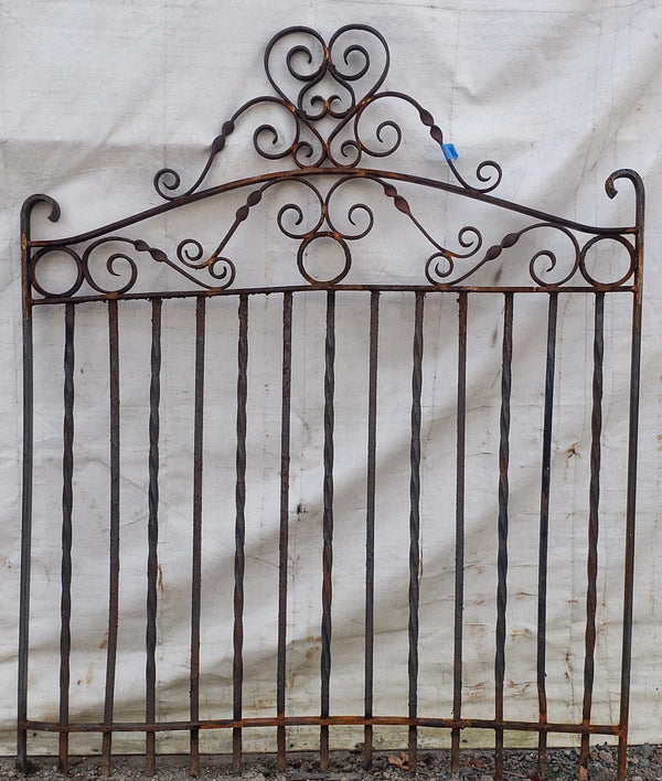 Ornate Arch Top Wrought Iron Gate 53 1/4" Wide by 64 1/2" Tall GA9608