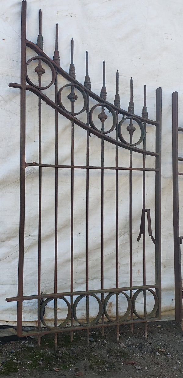 Cascading Arch Top Wrought Iron Gates 88 1/2" Wide by 88" Tall GA9613