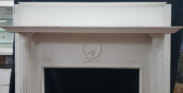 Federal Style Fireplace Mantel with Fluted Columns  50 1/2" W x 56" T GA9628