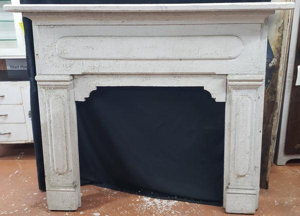 Art Deco Fireplace Mantel with Raised Panels 69"  Wide by 55 1/4" Tall GA9629
