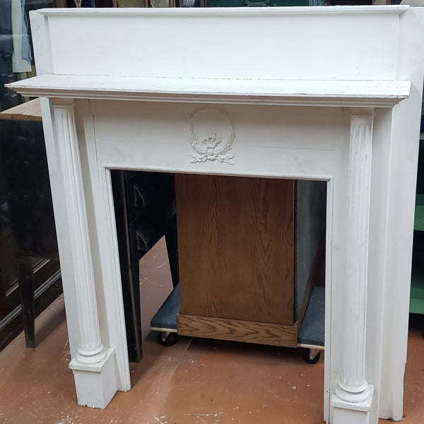 Federal Style Fireplace Mantel with Fluted Columns  50 1/2" W x 56" T GA9628