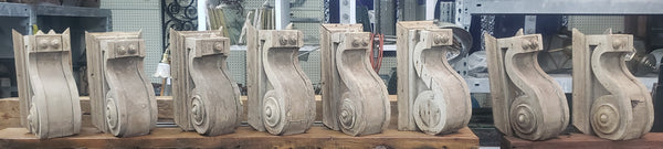 Set of 8 Matching Victorian Wooden Corbels GA9654