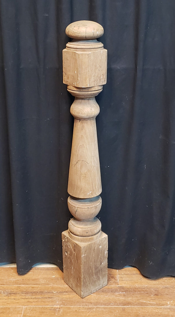 Newly Stripped Solid Walnut Newel Post 47 1/4" x 7" GA9684