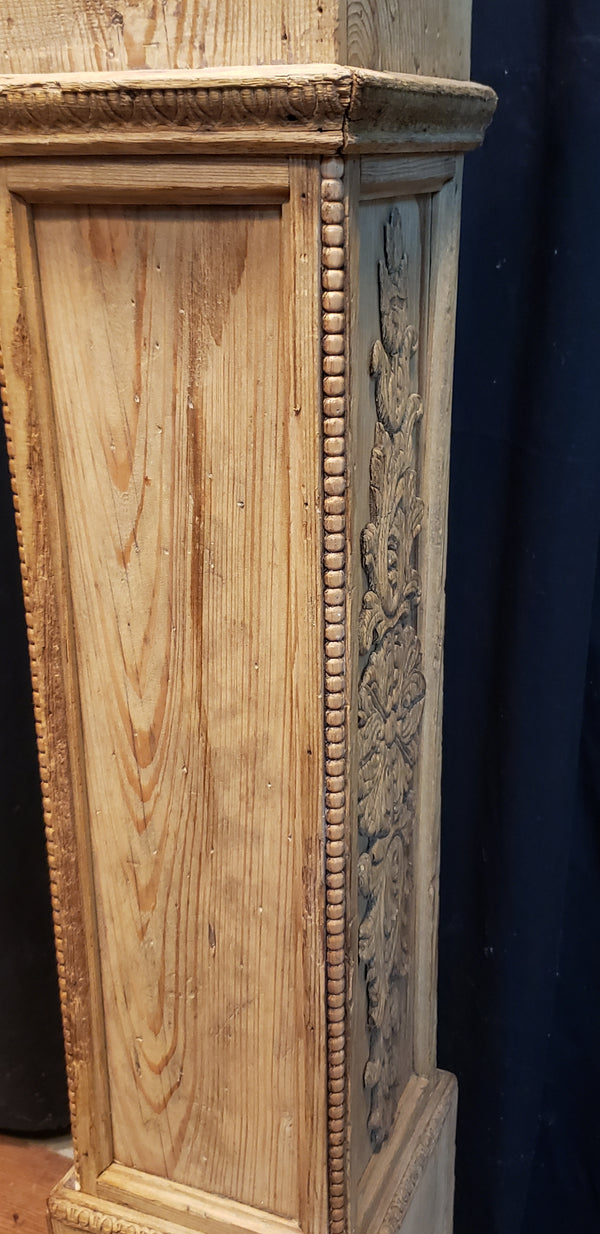 Restored Ornate Solid Oak Newel Post 54" by 7"  GA9707