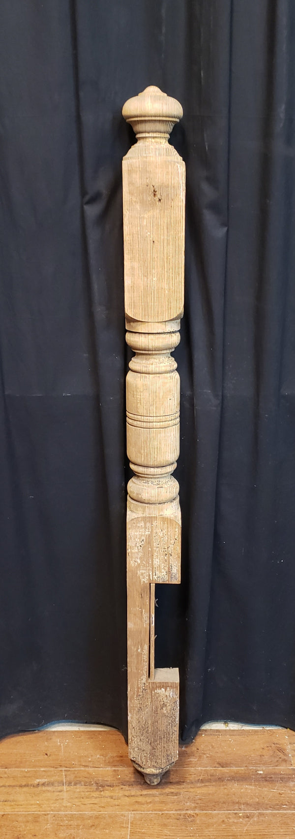 Tall Restored Solid Pine Newel Post 61 1/2" by 4 1/2"  GA9712