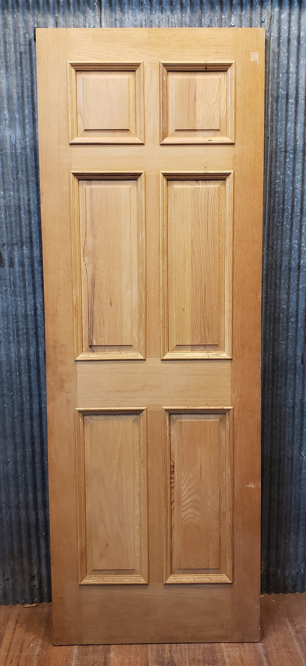 New Old Stock 6 Panel Interior Door 28" Wide x 80" Tall GA9718