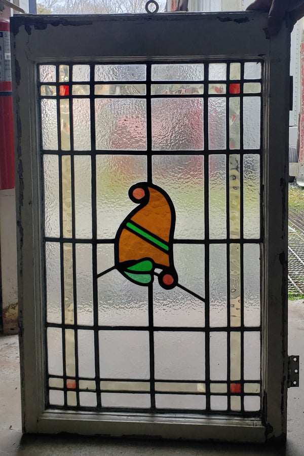 Textured Leaded Stained Glass Window 20 1/4" x 32 1/2" GA9740