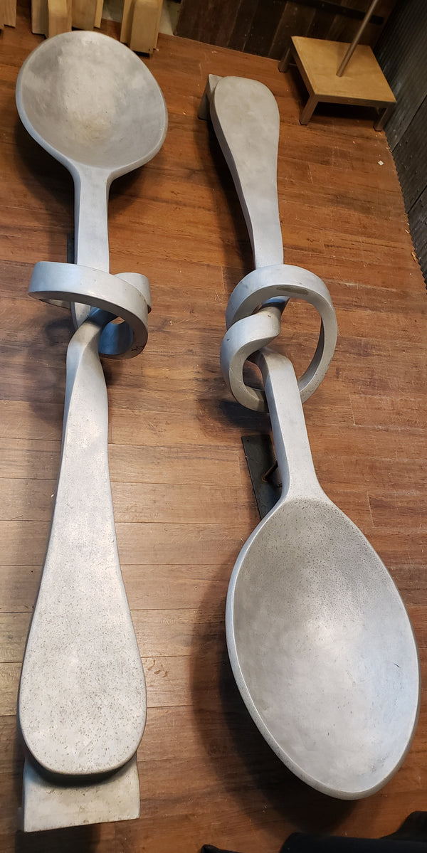 Vintage Cast Aluminum Spoons from Anthropologie/Urban Outfitter's Warehouse at Philly Naval Shipyard GA9745