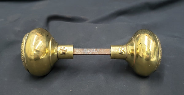 Hand Crafted Cast Brass Virginia State Seal Door Knob Set GA9752