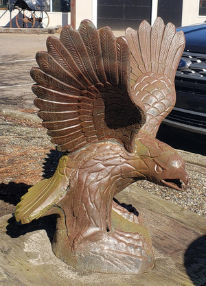 Ornate Cast Iron Eagle Statue 40