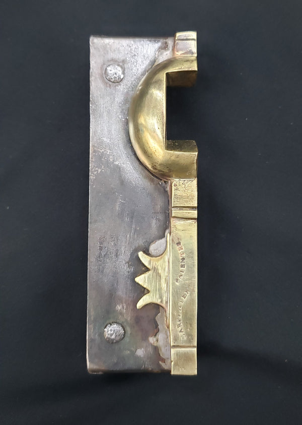 Restored Left Side Carpenter #60 Rim Lock Set  5 1/8 " x 4 3/8" GA9805