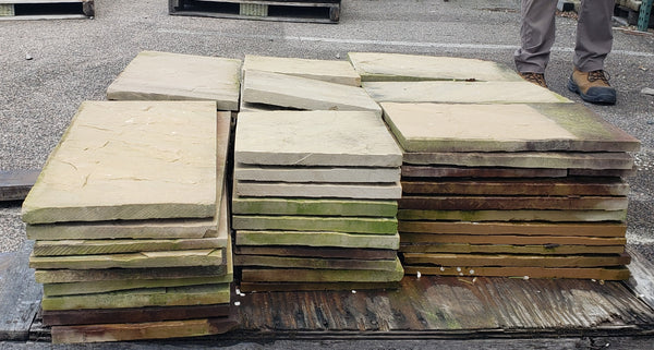 Sandstone Pavers for Lawn or Garden 103' Total Square Feet GA10296