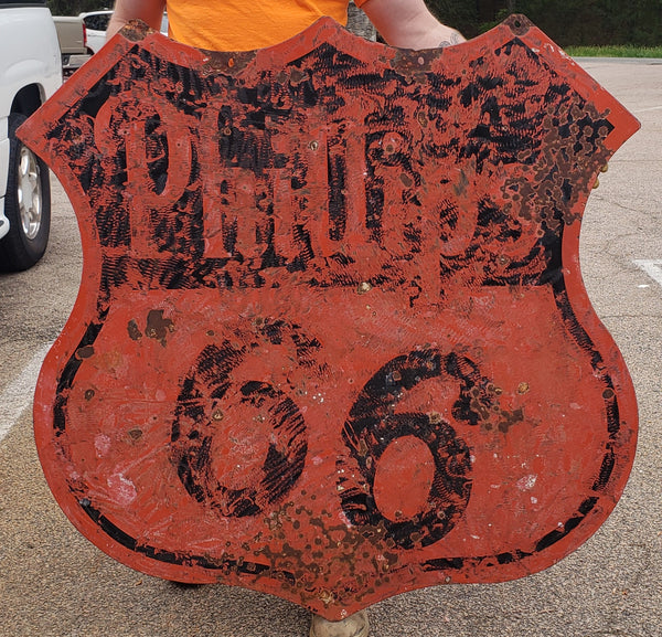 Vintage Phillips 66 Metal Sign 47" x 47" GA9829