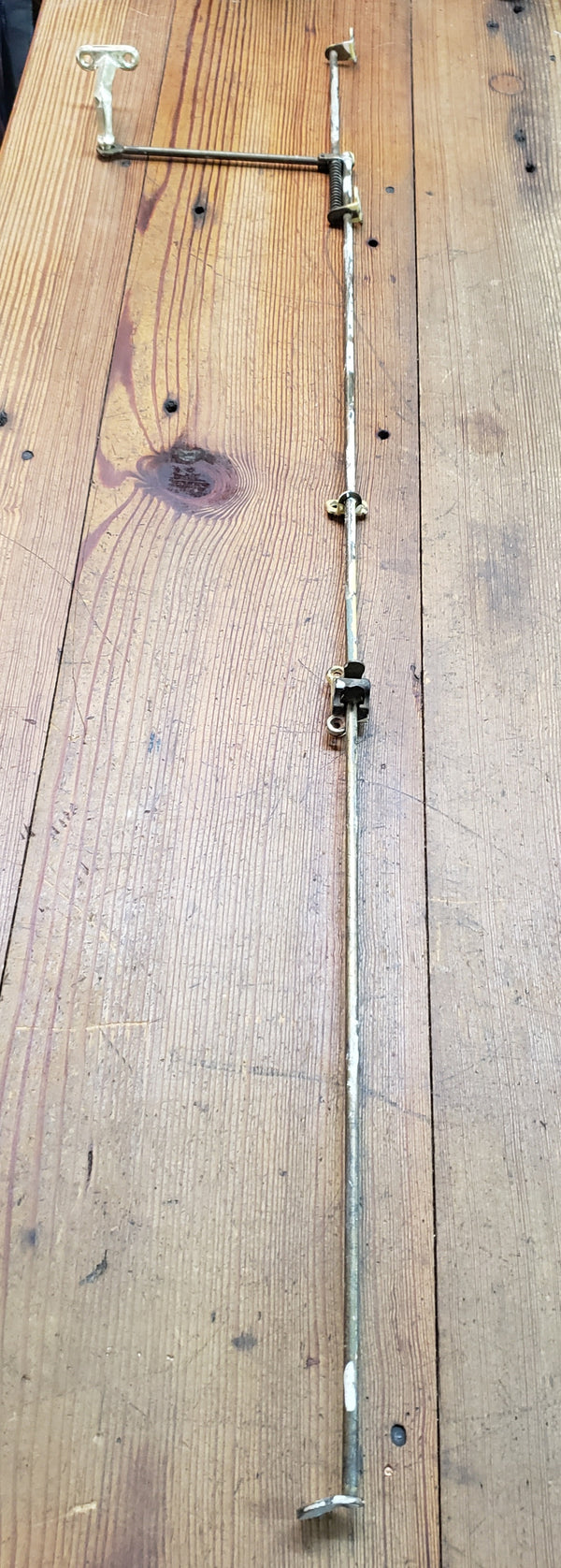 Vintage Brass Transom Window Hardware Operator 42 1/2