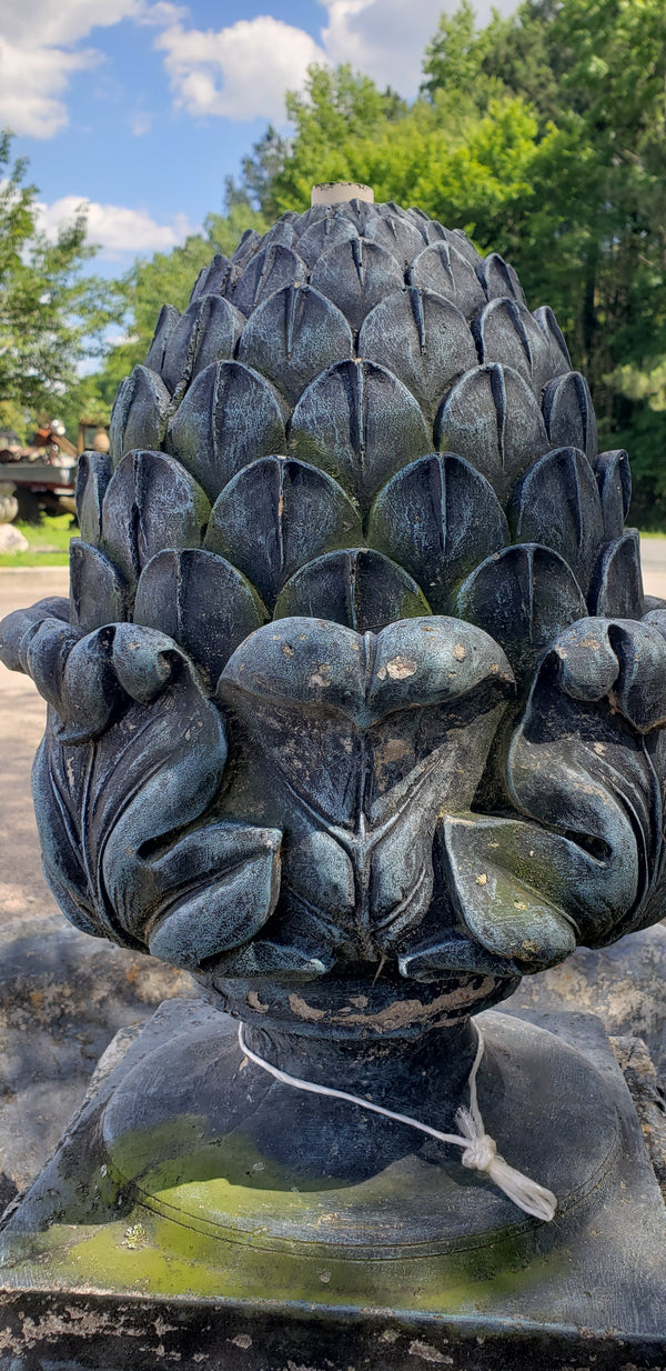 Large Water Fountain with Scalloped Rim & Artichoke Center 50" x 42" GA9863