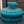 Load image into Gallery viewer, Reproduction Matte Teal &amp; White Cased Aladdin Lamp Shade 9 3/4&quot; Fitter GS00013
