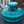 Load image into Gallery viewer, Reproduction Glossy Teal &amp; White Cased Aladdin Lamp Shade 9 3/4&quot; Fitter GS00015
