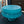 Load image into Gallery viewer, Reproduction Glossy Teal &amp; White Cased Aladdin Lamp Shade 9 3/4&quot; Fitter GS00015
