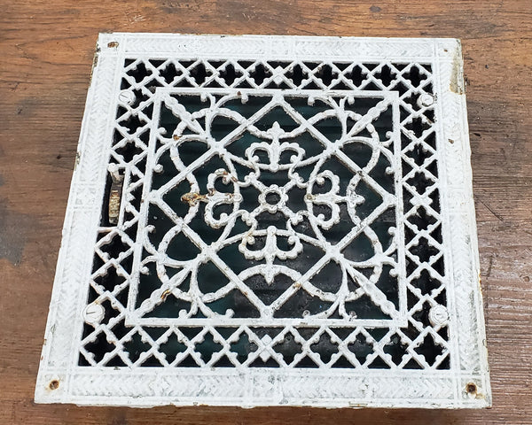 Ornate Cast Iron Floor Register Salvaged from a Washington D. C. Church GS00029