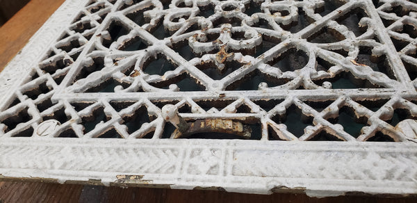 Ornate Cast Iron Floor Register Salvaged from a Washington D. C. Church GS00029