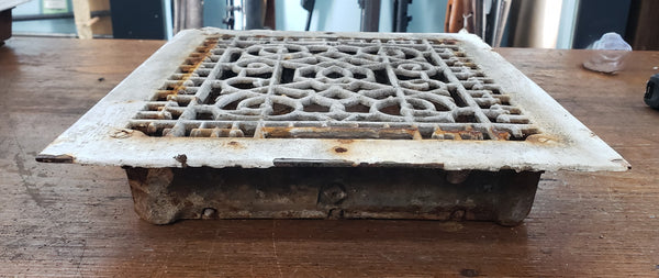 Ornate Cast Iron Floor Register Salvaged from a Washington D. C. Church GS00030