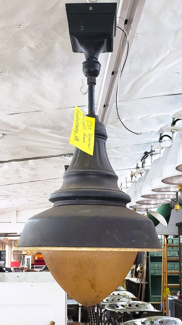 CSX Train Terminal Pendant Light from Fredericksburg VA 37" T x 17" W GS00028