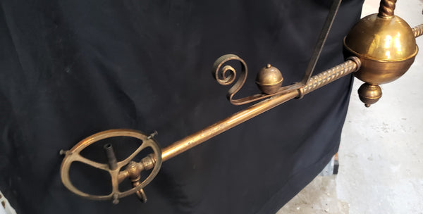 Unique 2 Light Copper & Brass Gasolier  50" W x 60" T GS00051