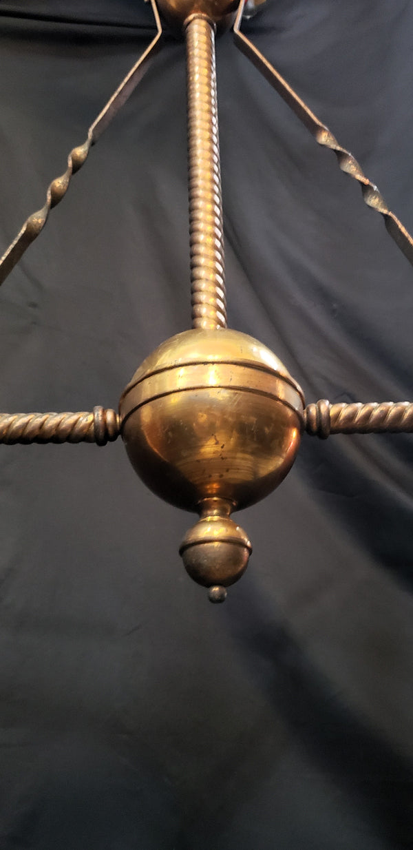 Unique 2 Light Copper & Brass Gasolier  50" W x 60" T GS00051