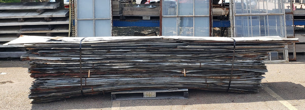 Salvaged Corrugated 10-V Tin Roofing Panels 2 Foot x 12 Foot GS00062