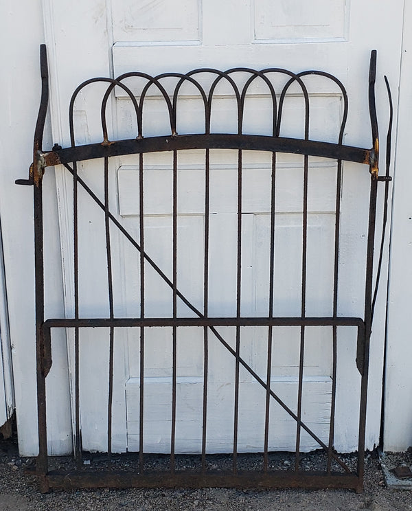 Wrought Iron Gate  34" W x 42 1/2" T GS00106 includes keeper and mounting bracket