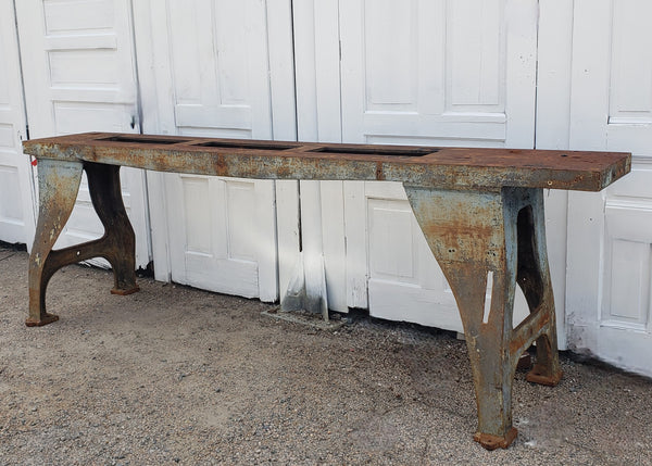 Industrial Mattress Factory Cast Iron Table Base 9 Foot GS00114