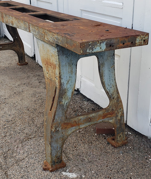 Industrial Mattress Factory Cast Iron Table Base 9 Foot GS00114