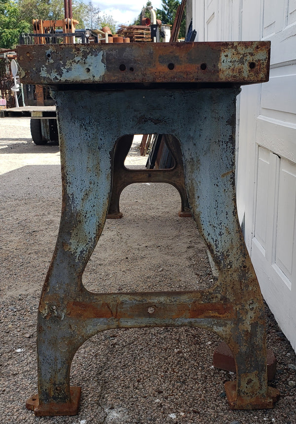 Industrial Mattress Factory Cast Iron Table Base 9 Foot GS00114