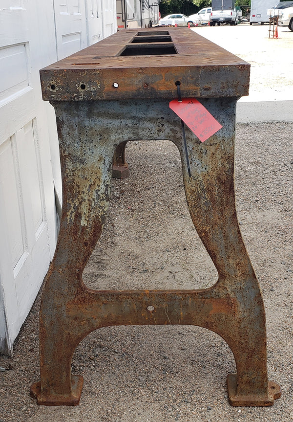 Industrial Mattress Factory Cast Iron Table Base 9 Foot GS00114