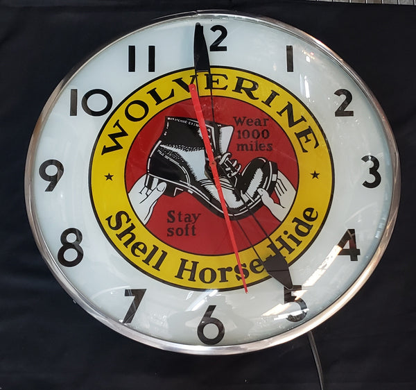 Wolverine Shell Horse Hide Wear 1000 Miles Stay Soft Wall Clock GS00102