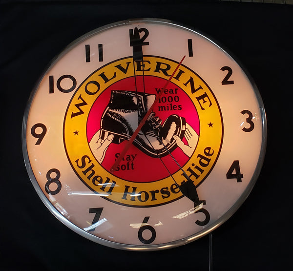 Wolverine Shell Horse Hide Wear 1000 Miles Stay Soft Wall Clock GS00102