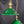 Load image into Gallery viewer, Pair of Large Green &amp; White Cased Pendant Lights with Brass Trim GS00127
