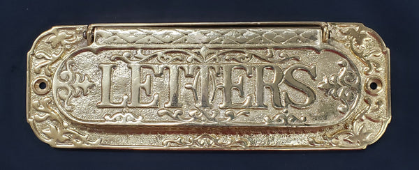 Art Nouveau Reproduction Letter/Mail Slot 8 3/8" W x 3" T GS00221