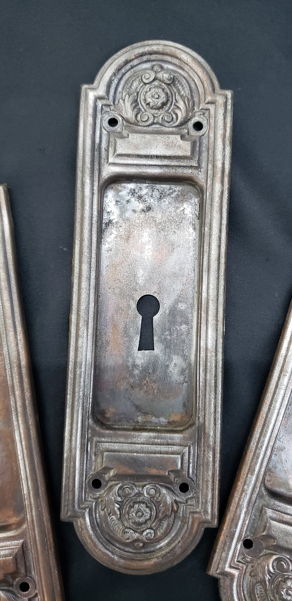 Set of 4 Art Nouveau Pocket Door Pulls 8" x 2 1/4" GS00228