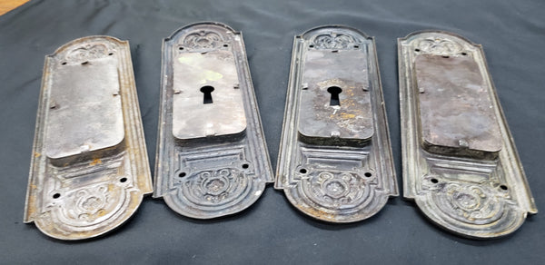 Set of 4 Art Nouveau Pocket Door Pulls 8" x 2 1/4" GS00228