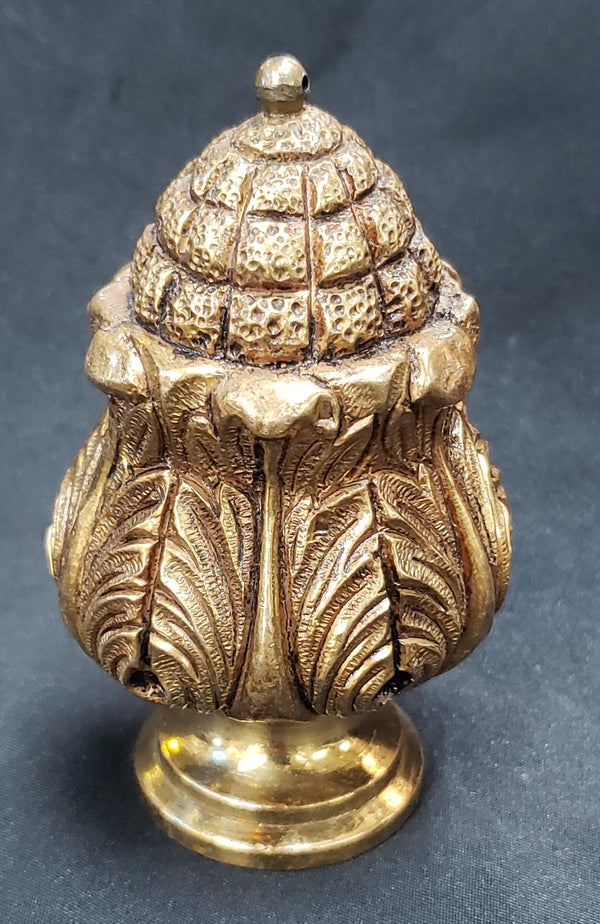 Solid Brass Heavy Duty Pine Leaf Finial 3 1/4" x 2 1/8" GS00231