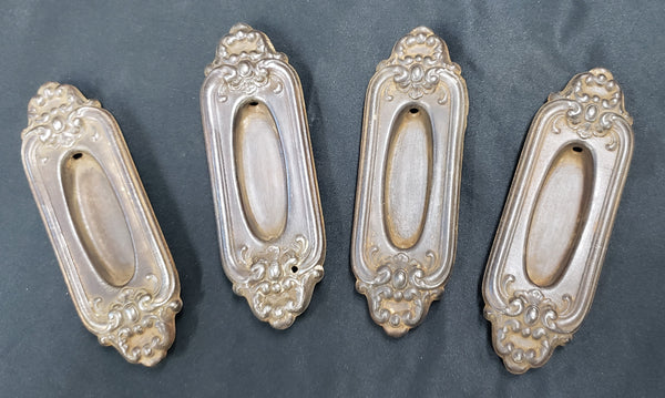 Set of 4 Art Nouveau Window Sash Pulls  5" x 1 1/8" GS00234