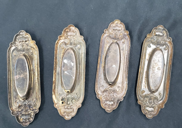 Set of 4 Art Nouveau Window Sash Pulls  5" x 1 1/8" GS00234