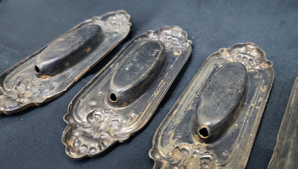 Set of 6 Art Nouveau Window Sash Pulls  4 7/8" x 1  5/8" GS00252