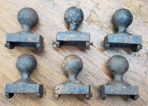 Set of 6 Cast Iron Post Finials 4 3/4